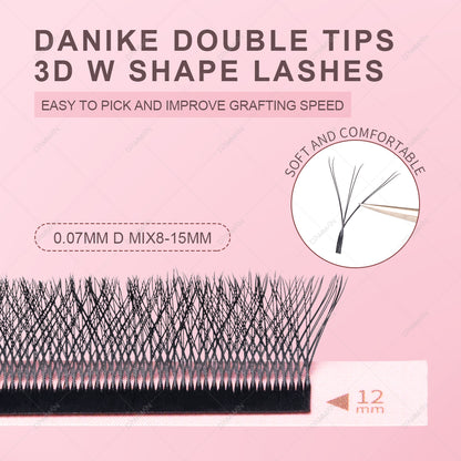 DANIKE 3D W Double Tips Eyelash Extension