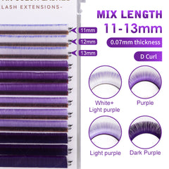 DAMMAN 0.07 D Curl Colors Easy Fans Eyelash Extensions