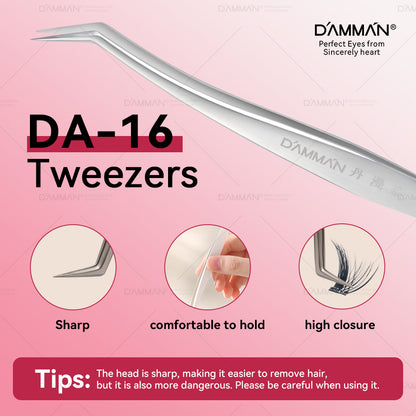 DAMMAN Press On Lash Cluster with tweezers （Self-adhesive Lash Cluster- NO Glue Need Lashes）