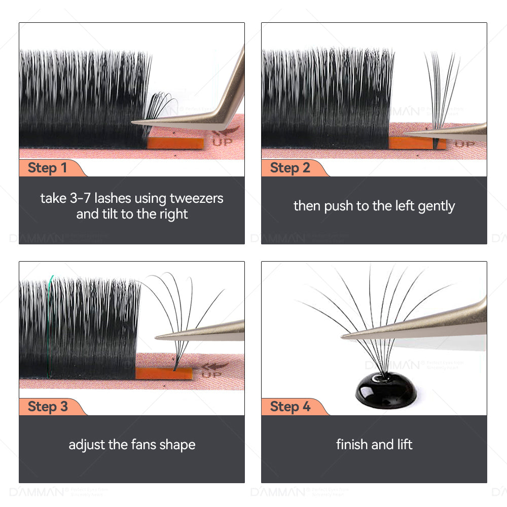 DAMMAN 0.05/0.07 Easy Fans Eyelash Extensions