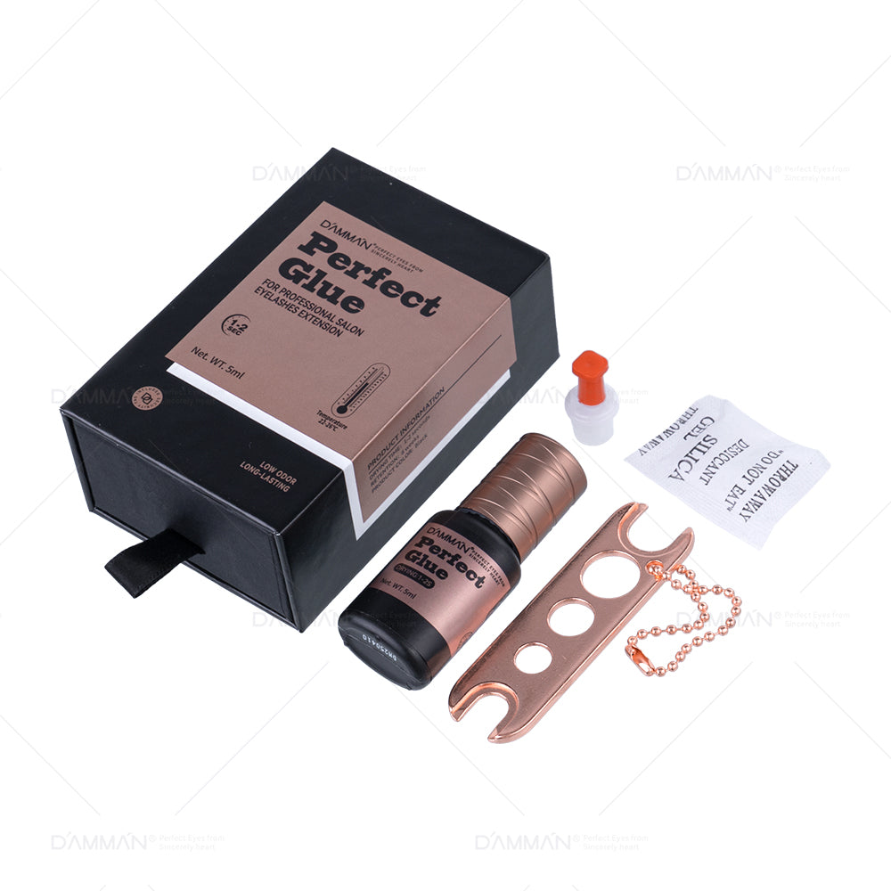 Professional Fast Drying Eyelash Extension Glue  - DAMMAN No.12 Perfect Glue - 5ml