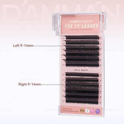 DAMMAN 0.07 D Curl FOX YY Eyelash Extension