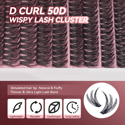 DAMMAN Fluffy DIY Lash Cluster Kit (4 Pieces)