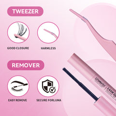 DAMMAN DIY Cluster Lash Kit 3D Effect 6D DME-17 Eyelash Extenstion at Home