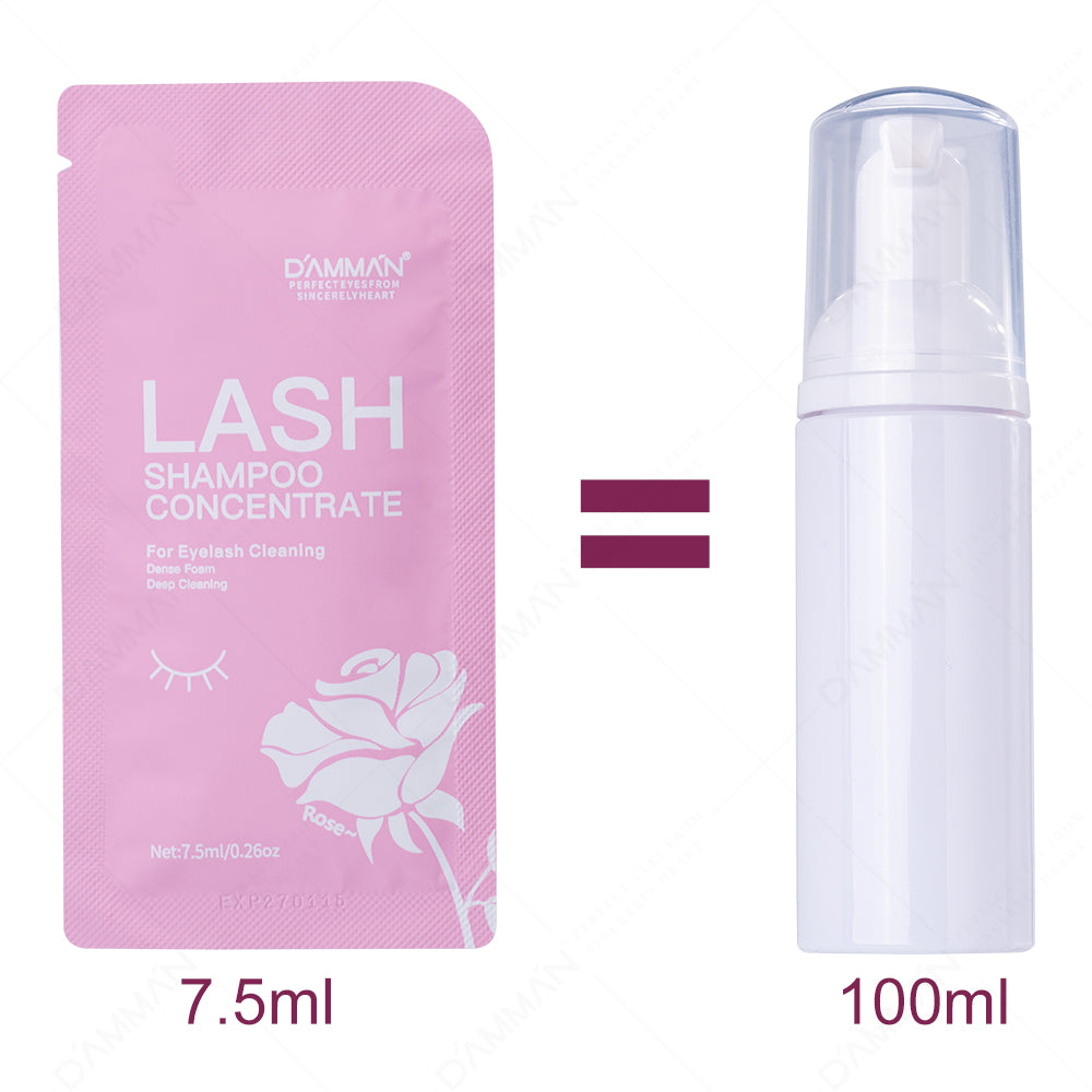 DAMMAN Lash Shampoo Concentrate 7.5ml Aloe/Rose/Original Flavor