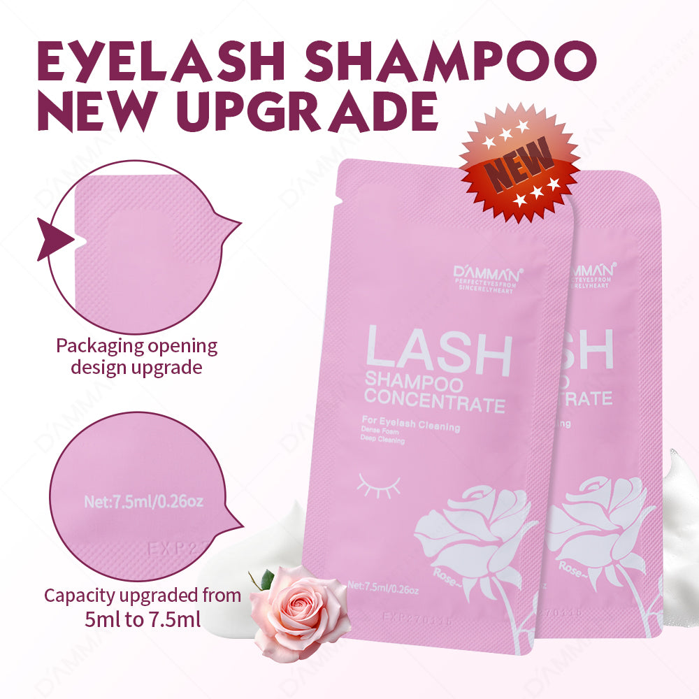 DAMMAN Lash Shampoo Concentrate 7.5ml Aloe/Rose/Original Flavor