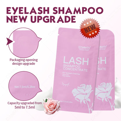 DAMMAN Lash Shampoo Concentrate 7.5ml Aloe/Rose/Original Flavor