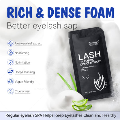DAMMAN Lash Shampoo Concentrate 7.5ml Aloe/Rose/Original Flavor