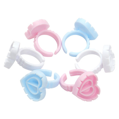 Heart Shape Eyelash Glue Ring