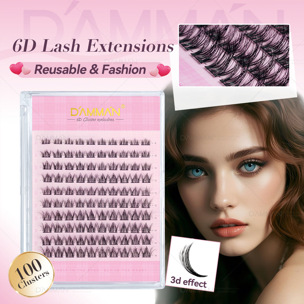 DAMMAN 6D DME-23 Cluster Lash Kit Wide Band and Natural Look