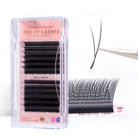 DAMMAN 0.07 D Curl FOX YY Eyelash Extension