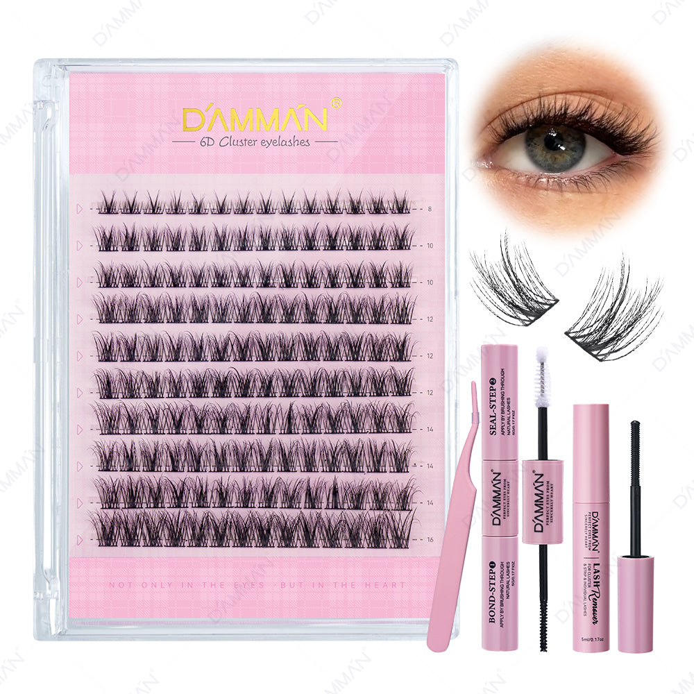 DAMMAN 6D Cluster Lash Natural Look Lash Cluster Kit DME-02