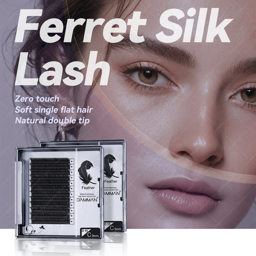 DAMMAN 0.15 Flat Eyelash Extension C D Curl