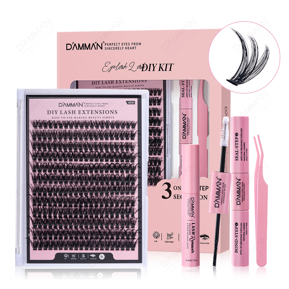 DAMMAN Fluffy DIY Lash Cluster Kit (4 Pieces)