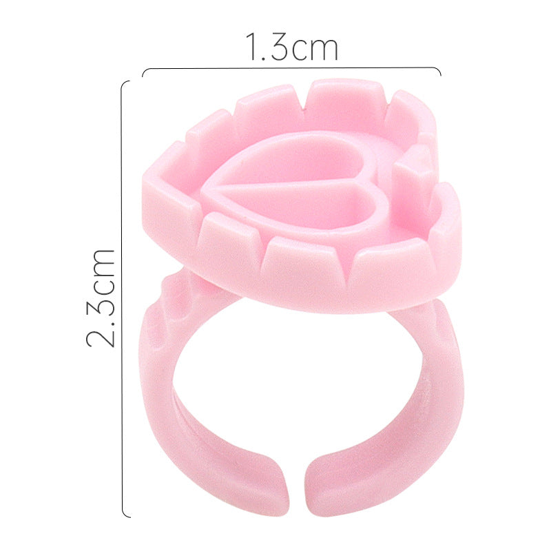 Heart Shape Eyelash Glue Ring