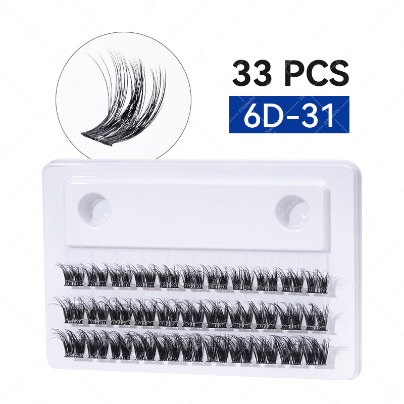 Damman 6D DIY Cluster Lashes 3 Rows (only lash)