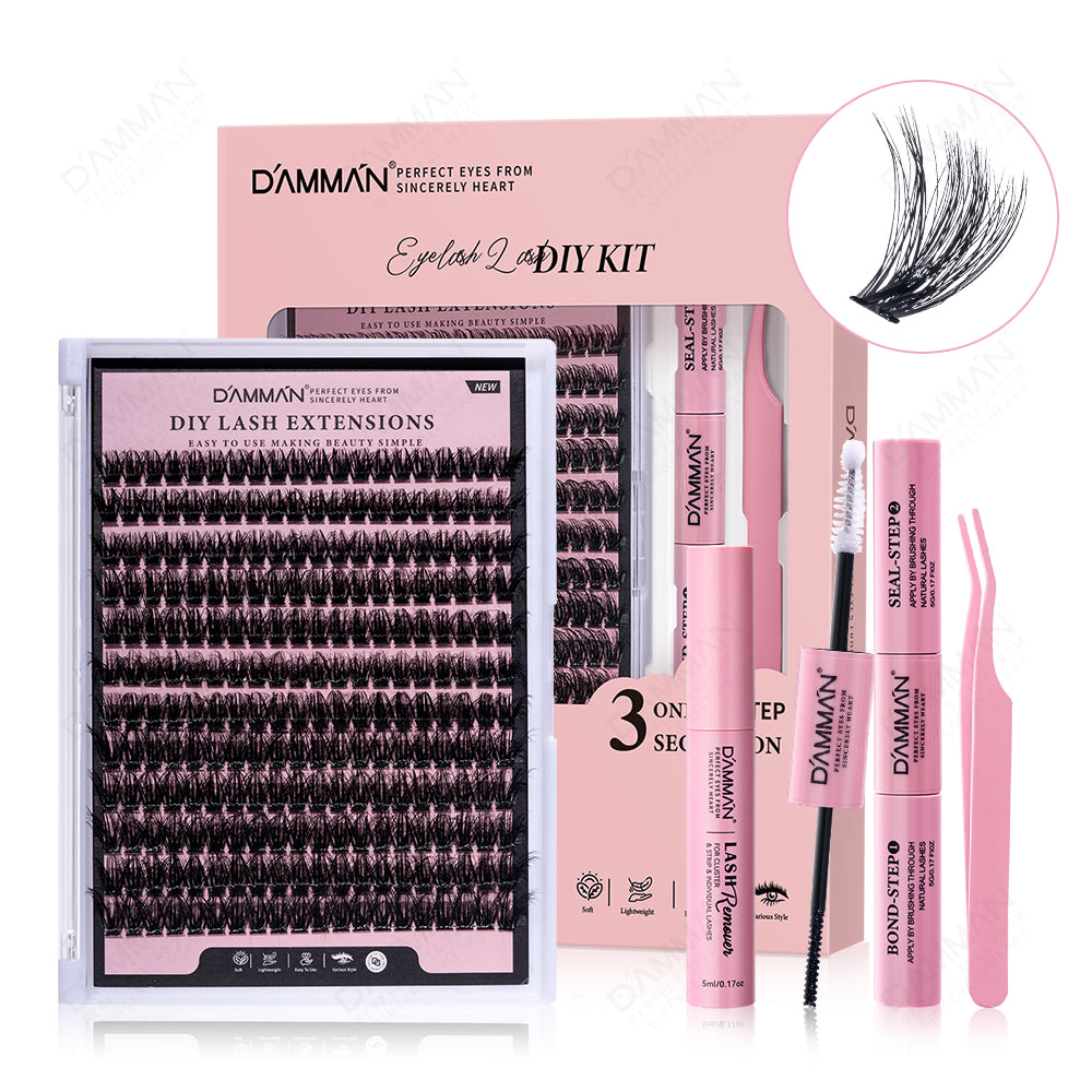 DAMMAN Fluffy DIY Lash Cluster Kit (4 Pieces)