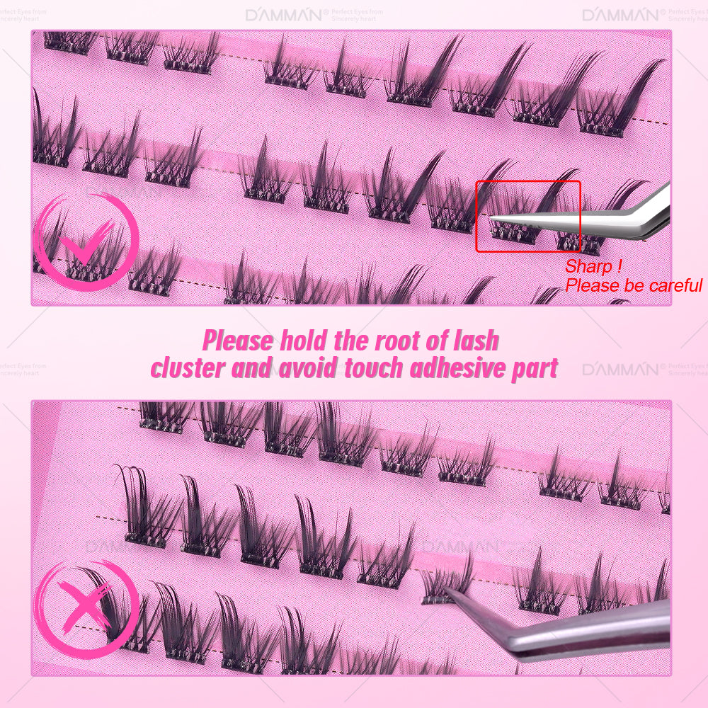 DANIKE Self Adhesive Lash Cluster - No.2 Press on Lash Clusters