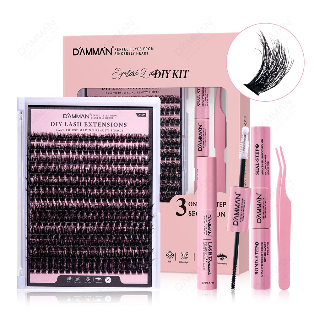 DAMMAN Fluffy DIY Lash Cluster Kit (4 Pieces)