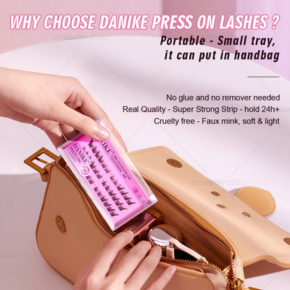 DANIKE Self Adhesive Lash Cluster - No.2 Press on Lash Clusters