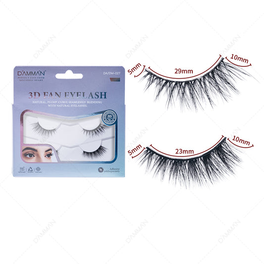 Damman 2 Pairs Half Eyelashes