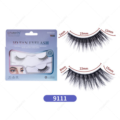 Damman 2 Pairs Half Eyelashes