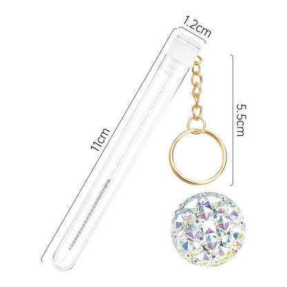 Crystal Brush with Keychain