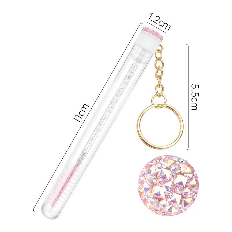 Crystal Brush with Keychain