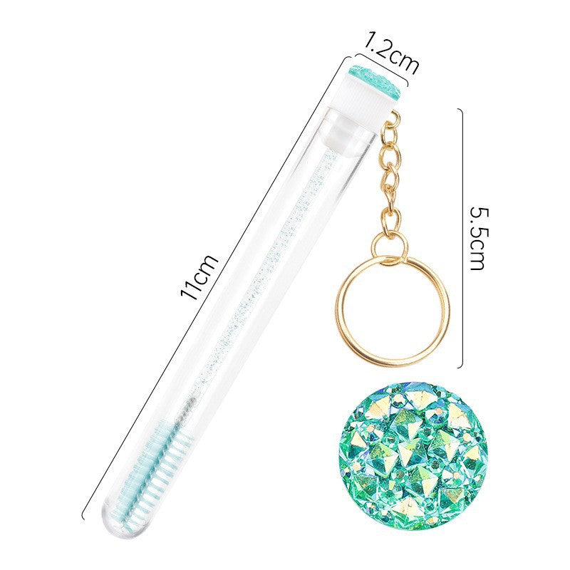 Crystal Brush with Keychain